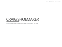 Tablet Screenshot of craigshoemaker.net